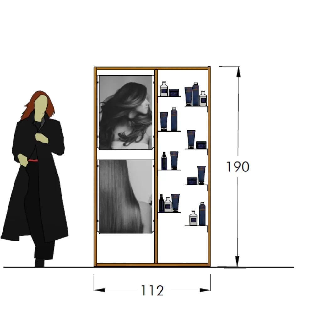 Двухсторонняя алюминиевая напольная витрина для брошюр STUDIO T InUno ARCH-00080751 - Вид №1