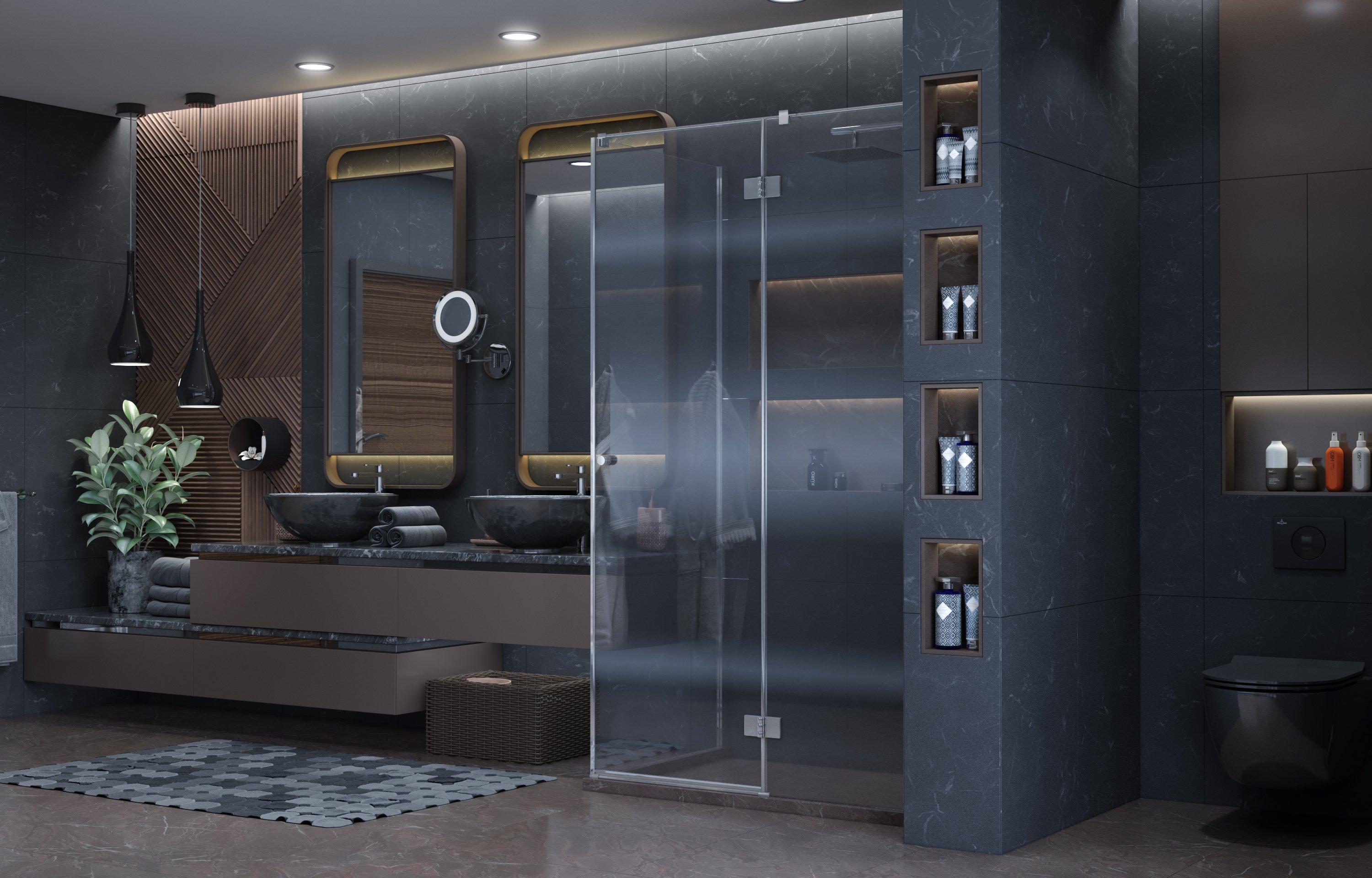 Душевое ограждение Ambassador Diamond 12011104R (1200x800x2000), 1 место - Вид №3