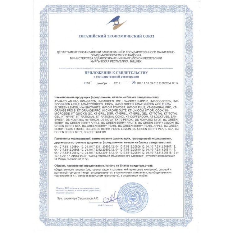 ВС-3211 GreenLAB Кожный антисептик BC SOFTODERM, предназначен для ГИГИЕНИЧЕСКОЙ ОБРАБОТКИ РУК  - Вид №1