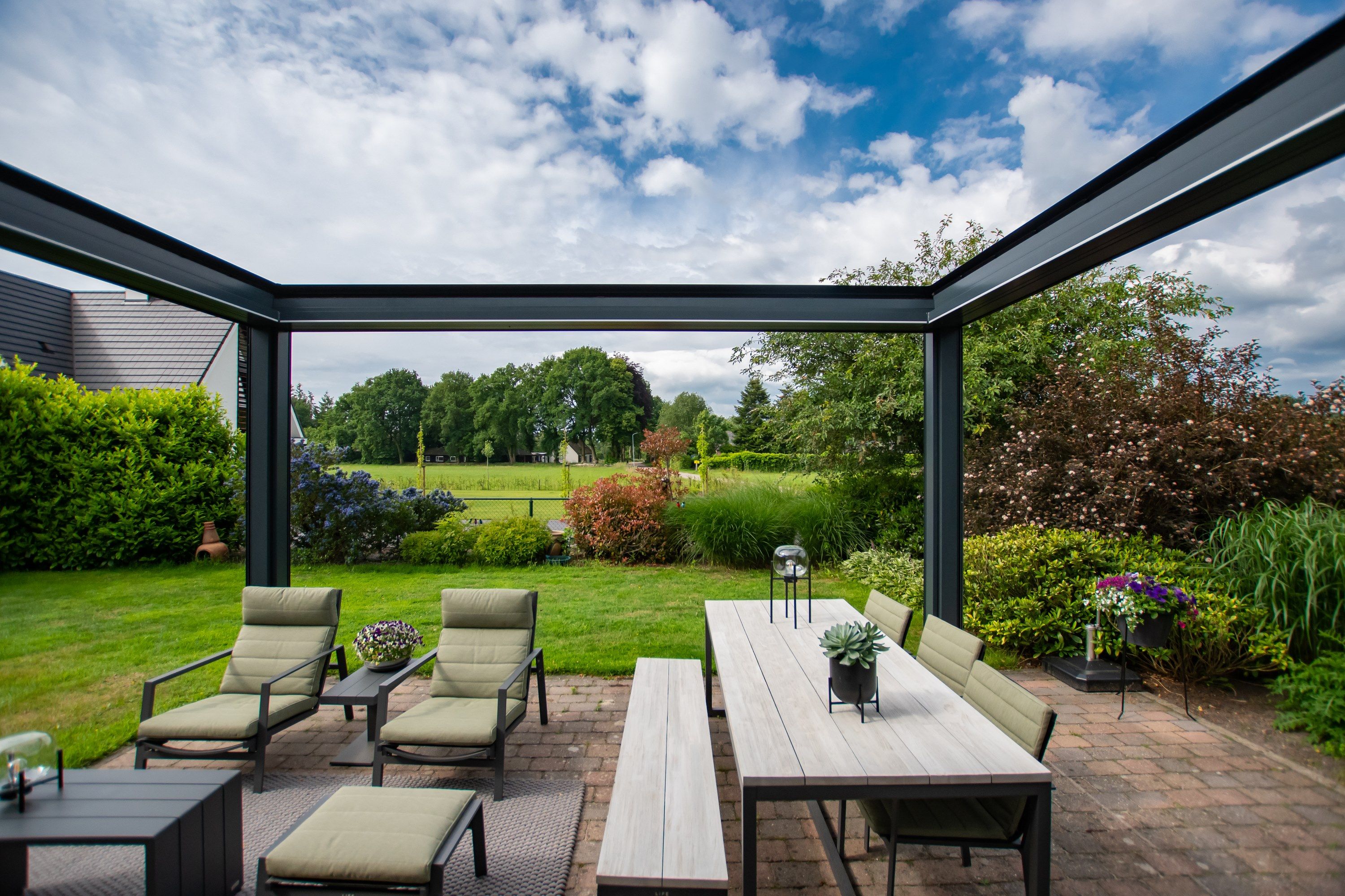 Беседка с раздвижной крышкой KE Outdoor Design GENNIUS ARCH-00090133 - Вид №2