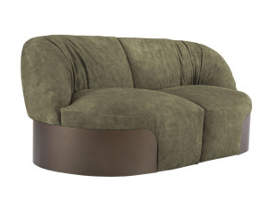 2-местный кожаный модульный диван