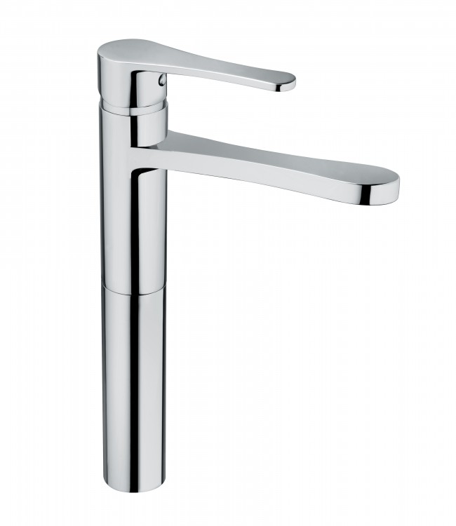 14520 / PR Смеситель для раковины с удлиненным изливом 150 мм и сливом clic-clac. Bongio O’Clock 14520/PR