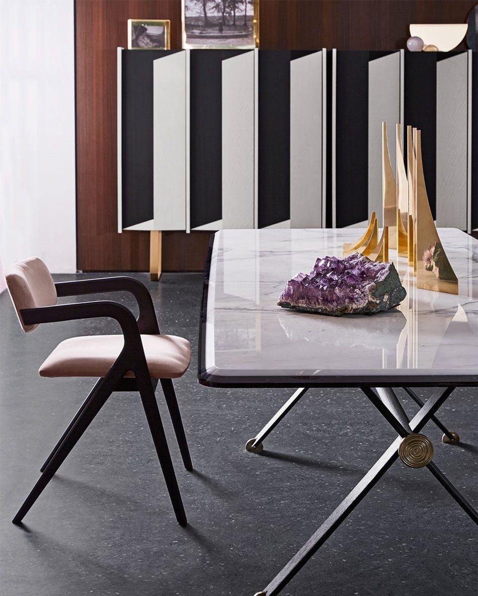 Прямоугольный мраморный стол Gallotti&Radice MAAT ARCH-00054112 - Вид №2