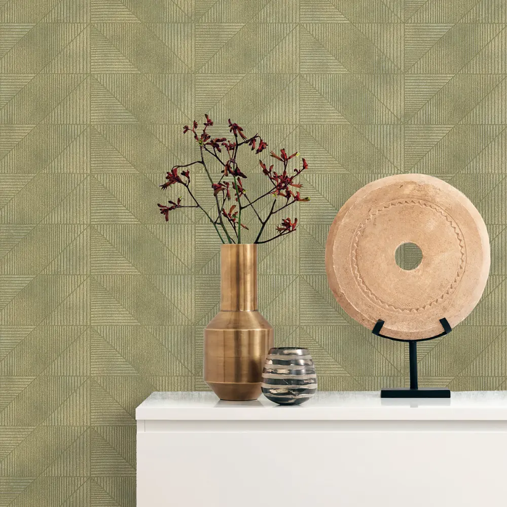 Обои флизелиновые Rasch Tendencia зеленые 1.06 м 975239 STLM-2138457 - Вид №2