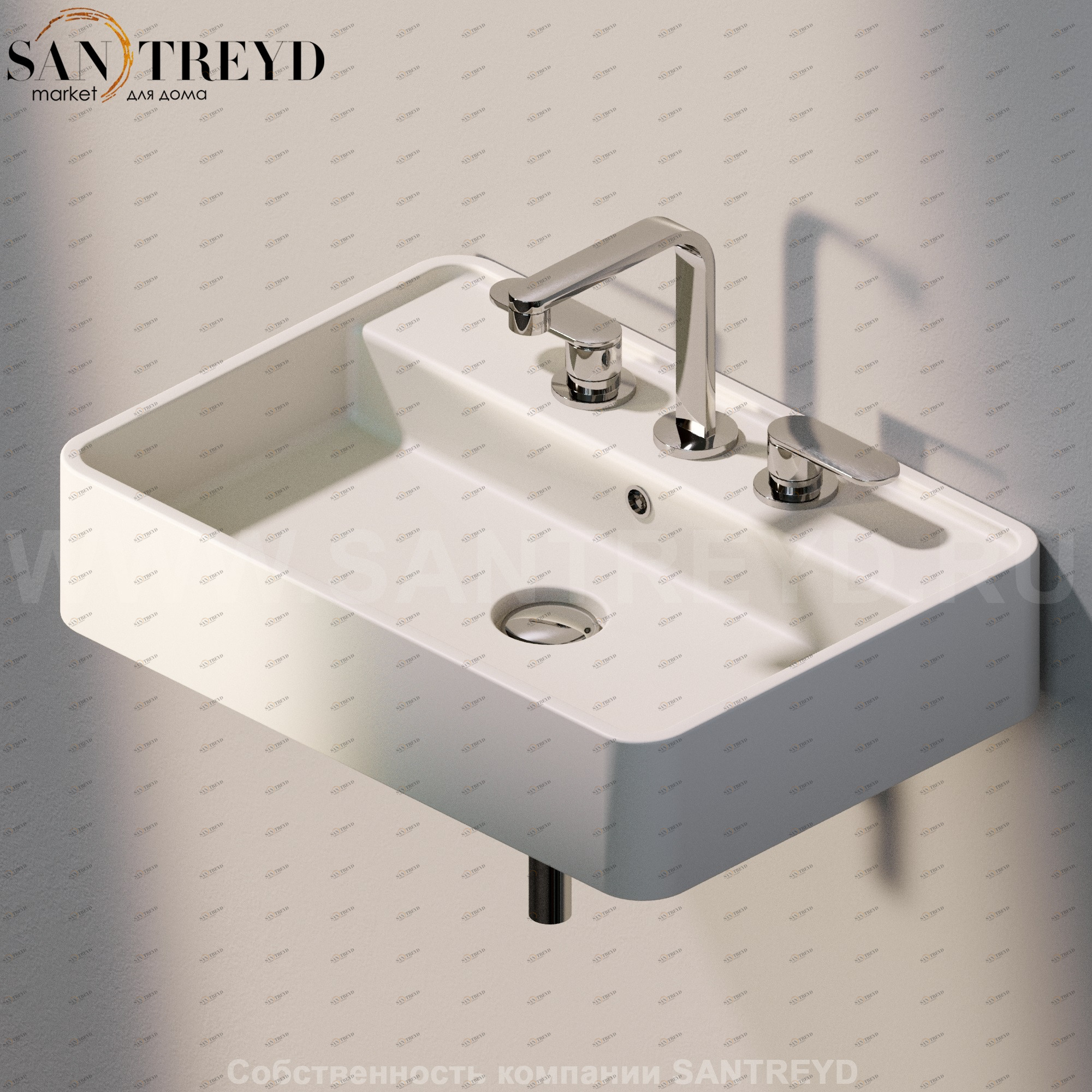 MW60S9003 Подвесная раковина настенная прямоугольная Ceramica Flaminia Miniwash бежевая