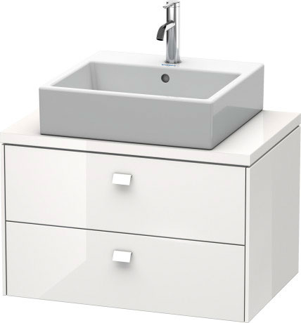 BR510600909 Brioso Тумбочка для компактной консоли Светло-голубой матовый декор Duravit - Вид №2