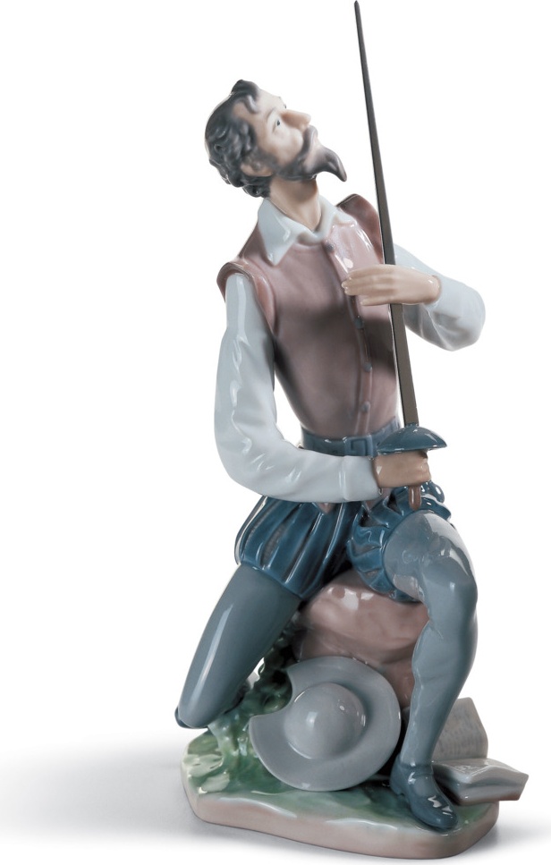 10668964 LLADRO Фигурка Lladro "Клятва Дон Кихота" 14x23см Фарфор Lladró 