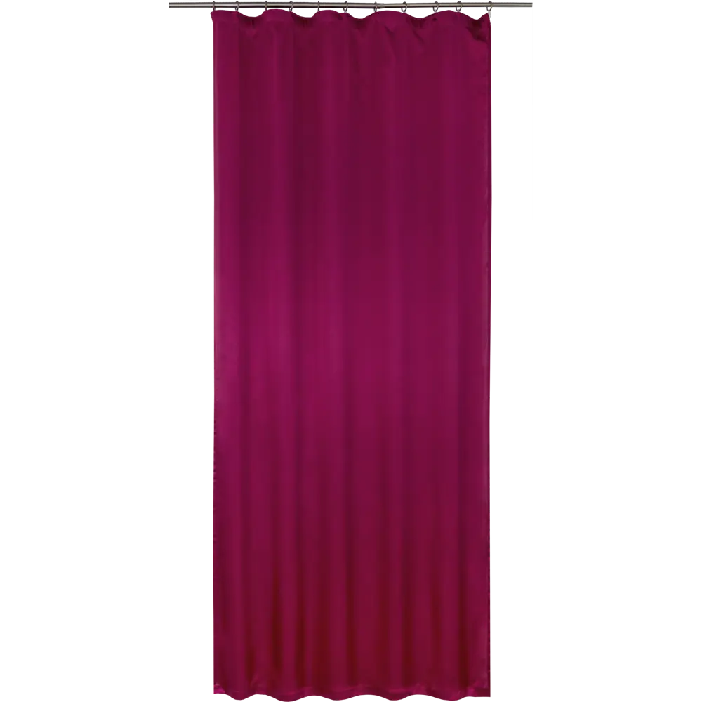 Штора на ленте «Сатин», 140х260 см, однотон, цвет красный ТОРГОВЫЙ ДОМ ТЕКСТИЛЬ STLM-2208187