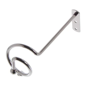 Розетка «Спираль» металл цвет чёрный