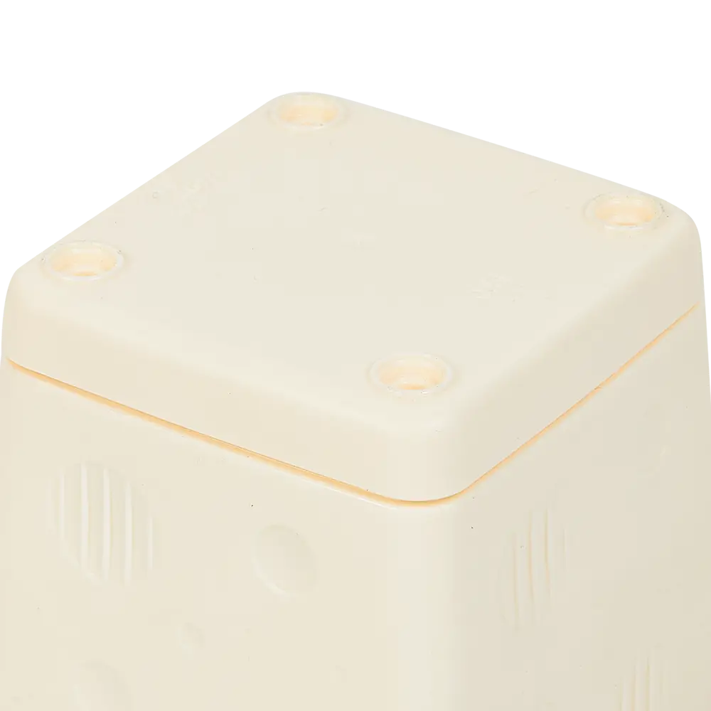 Горшок цветочный Engreen Microcosm 10.3x10.3x10.4 см v0.8 л пластик бежевый INGREEN STLM-2189882 - Вид №3