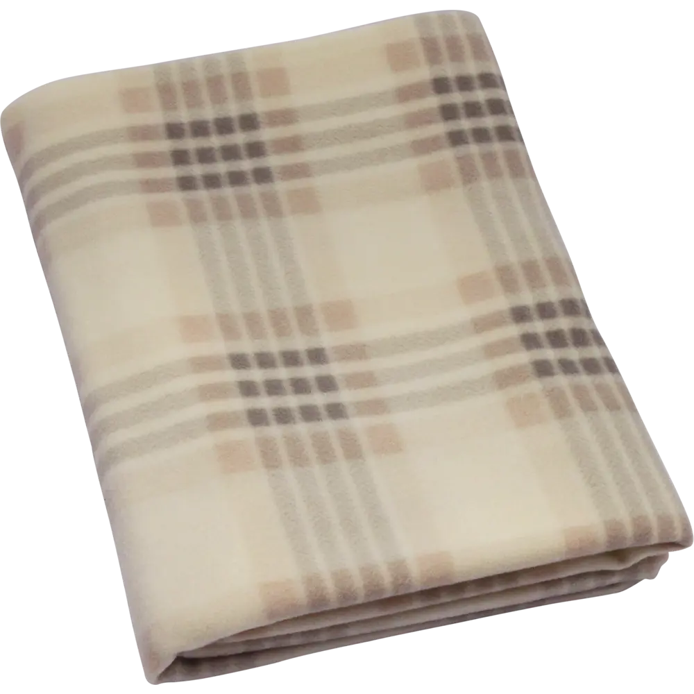 Плед «Basic» 130х170 см флис цвет бежевый Santreyd STLM-2026841 - Вид №3