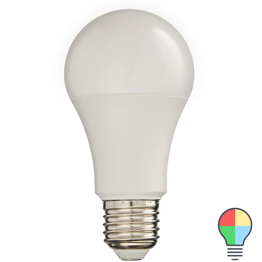 Лампа умная светодиодная Wi-Fi Ledvance Smart Plus E27 220-240 В 9 Вт груша матовая 806 лм изменение цвета RGB STLM-2151981