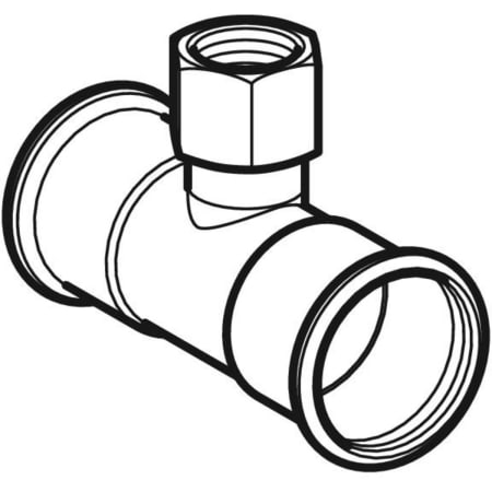 GEBERIT 61366 Тройник Geberit Mapress из меди, с внутренней резьбой  - Вид №1