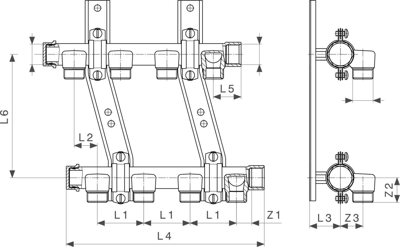 122 348 Модель 2005 Трубопроводные системы  Pexfit Pro  Коллекторы Santreyd  - Вид №4