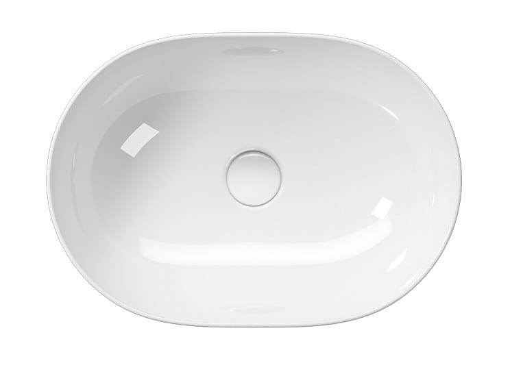 Овальный умывальник с одной столешницей GSI ceramica мода ARCH-00151106 - Вид №1