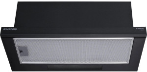 9168671 Вытяжка телескопическая Meferi SLIDEBOX60BK POWER черный/черный