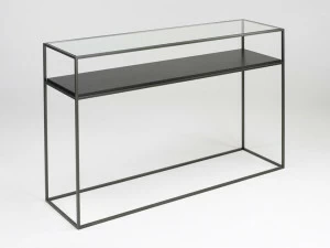 Duvivier Canapés Прямоугольная консоль из фанерованной древесины с полками Karusa Karusacons1tv