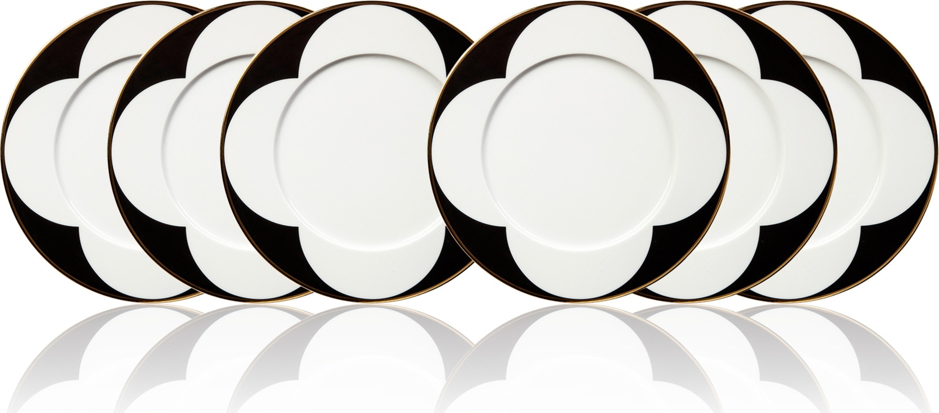 10665162 Sieger by Furstenberg Набор из 6 тарелок закусочных Sieger by Furstenberg "Мой фарфор! Золотой дворец" 23см Фарфор 