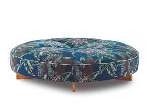 Ткань круглый сад пуфик