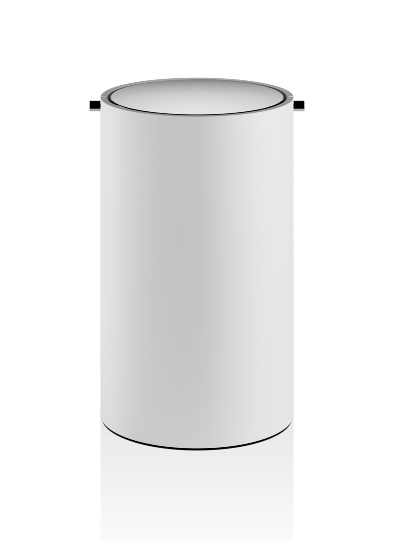 Корзина для бумаги STONE BEMD DECOR WALTHER Черный / Сталь полированная 971164  - Вид №1