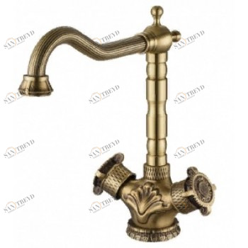 Zorg A 3005K-BR бронза Смеситель для кухни Zorg 250 х 185 
