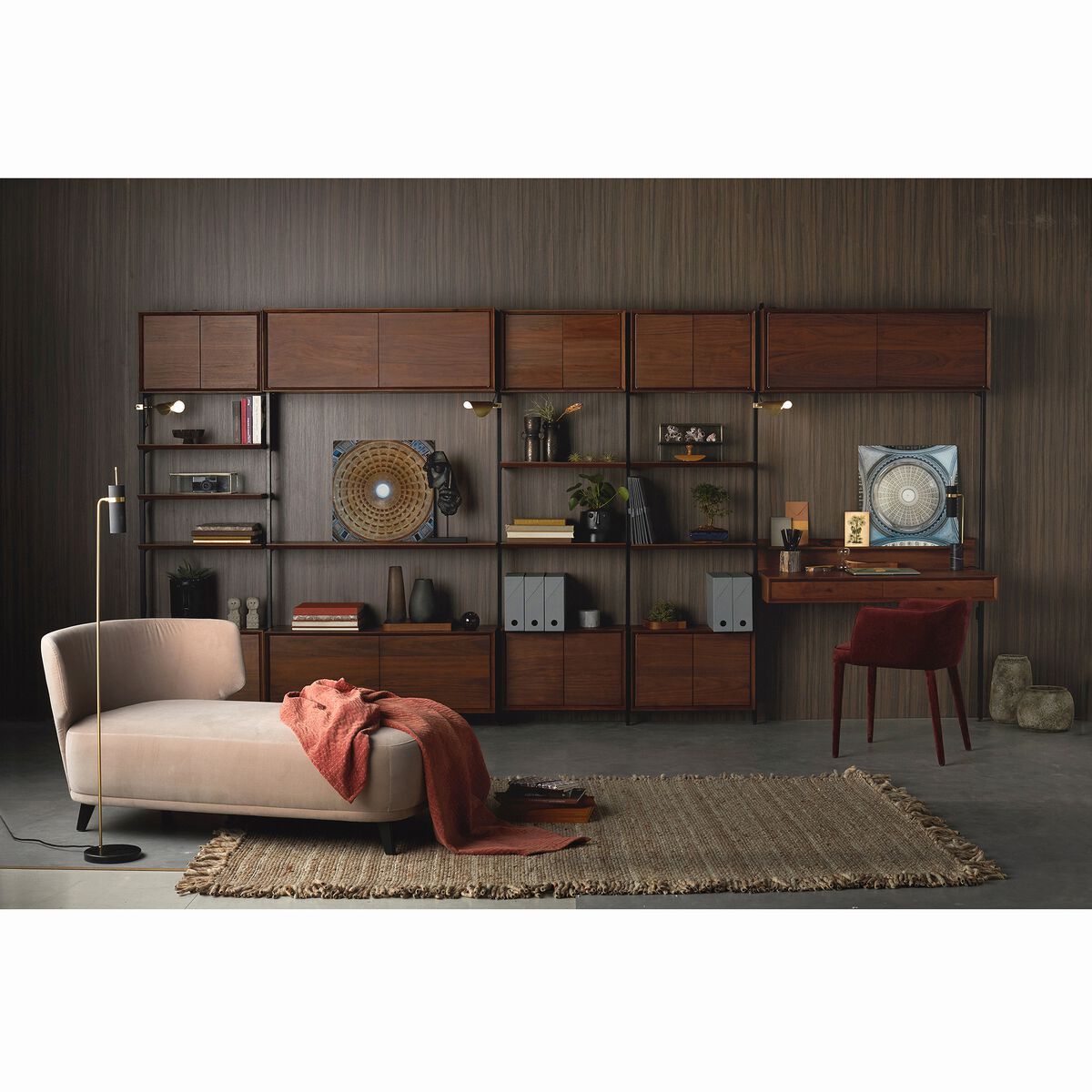 Секционный книжный шкаф из шпона AMPM ARCHIVITA ARCH-00012455 - Вид №3