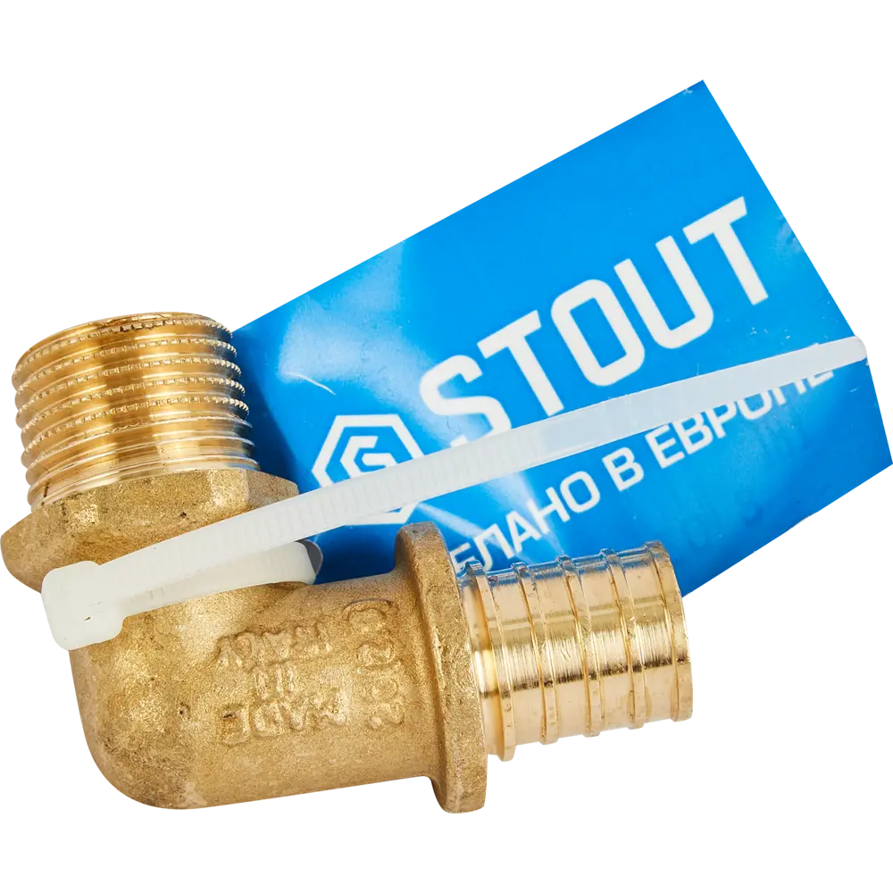 Угольник-переходник STOUT 90° для труб 20x1/2" 82197828 STLM-0021719 - Вид №4