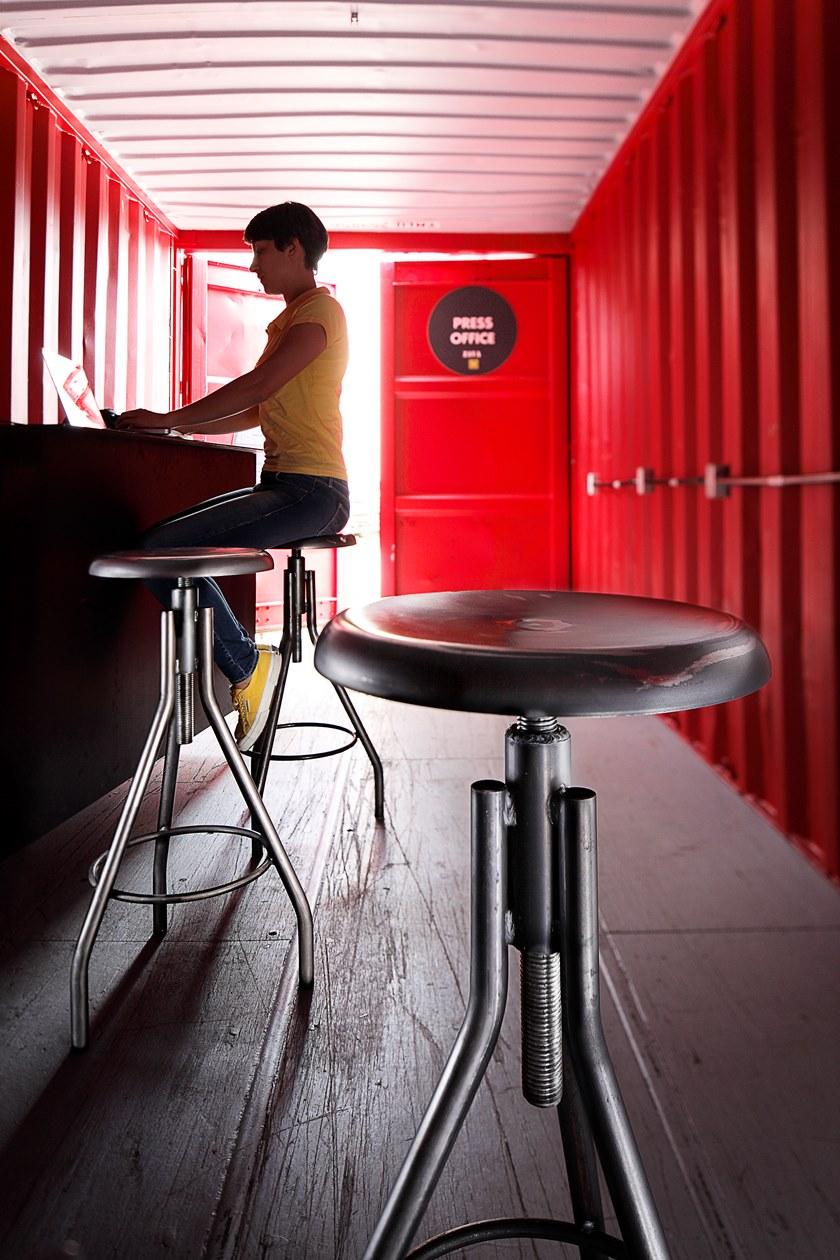 ZAVA Поворотный железный табурет с регулируемой высотой sun-id-1413005 - Вид №9