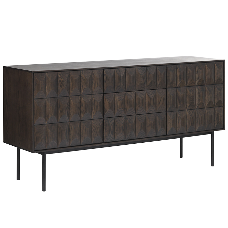 42073181 Комод , latina, 3 секции, 160х45х79 см Unique Furniture  - Вид №2