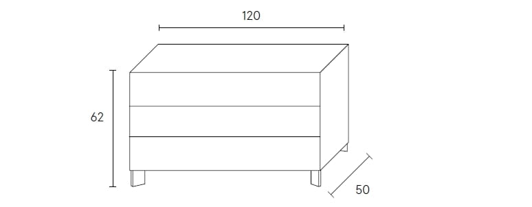 Комод из МДФ ALBEDO Nazca B ARCH-00082718 - Вид №4