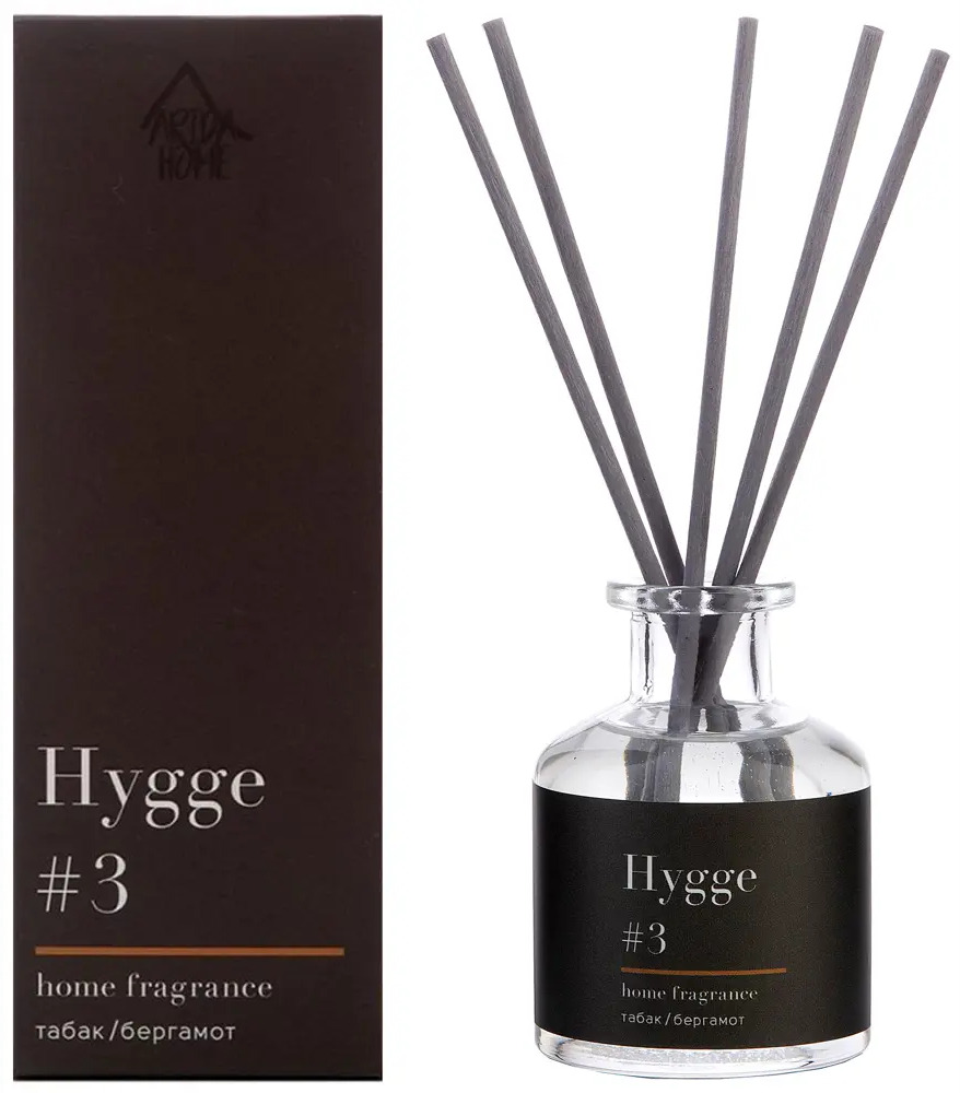 ARIDA HOME Диффузор Hygge 3 Табак-Бергамот для уютной атмосферы 84535147