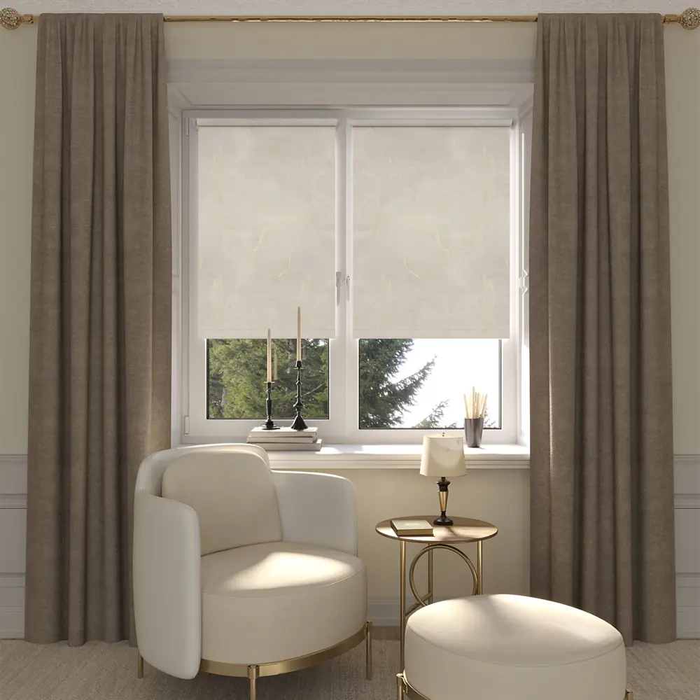 Штора рулонная Фавор 60x175 см бежевая DOMLEGRAND STLM-2080998 - Вид №3