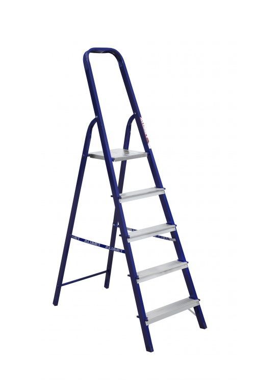 Стремянка стальная с алюминиевыми ступенями M 8305 ALUMET 