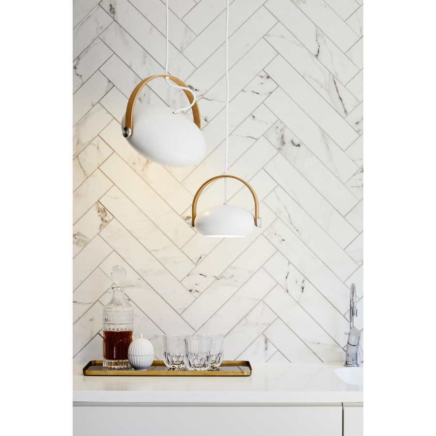 Светильник подвесной D.C, Ø26, белый/дуб Halo Design 734337 - Вид №1