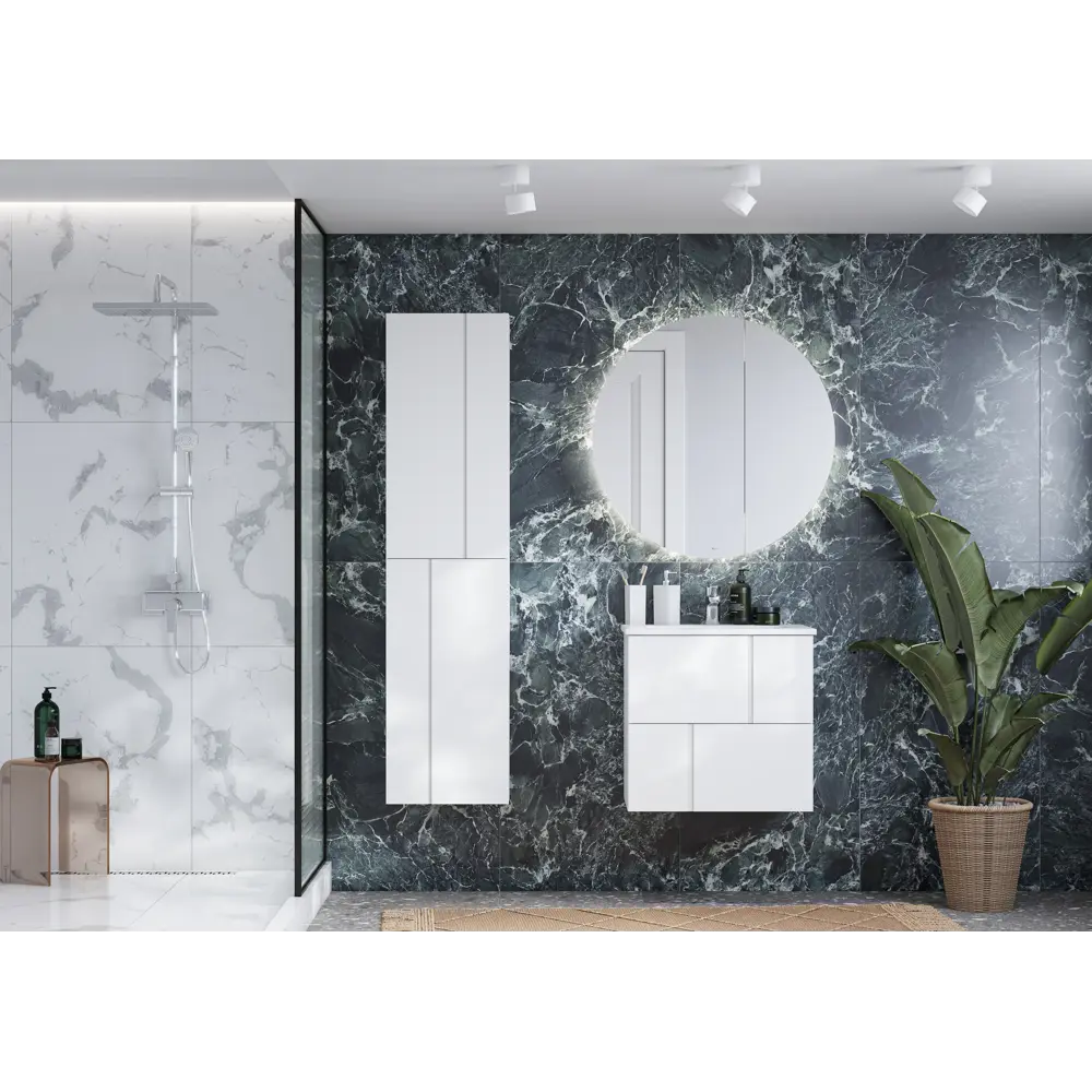 Тумба под раковину подвесная Roca Pilar 60 см цвет белый STLM-2201845 - Вид №8