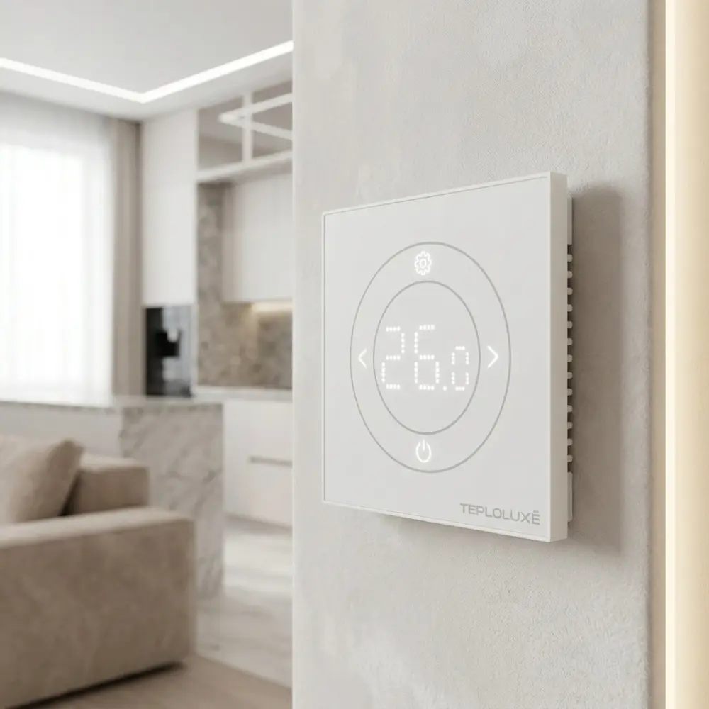 Терморегулятор для теплого пола Теплолюкс Solus сенсорный с Wi-Fi цвет белый STLM-2113805 - Вид №12