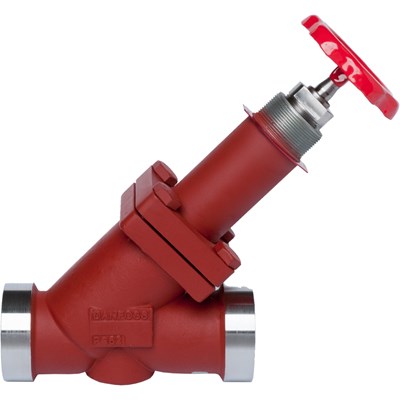 Danfoss SVA-L — запорные клапаны с удлиненным штоком SVA-L 20 A STR H-WHEEL Запорный клапан 148B5370 
