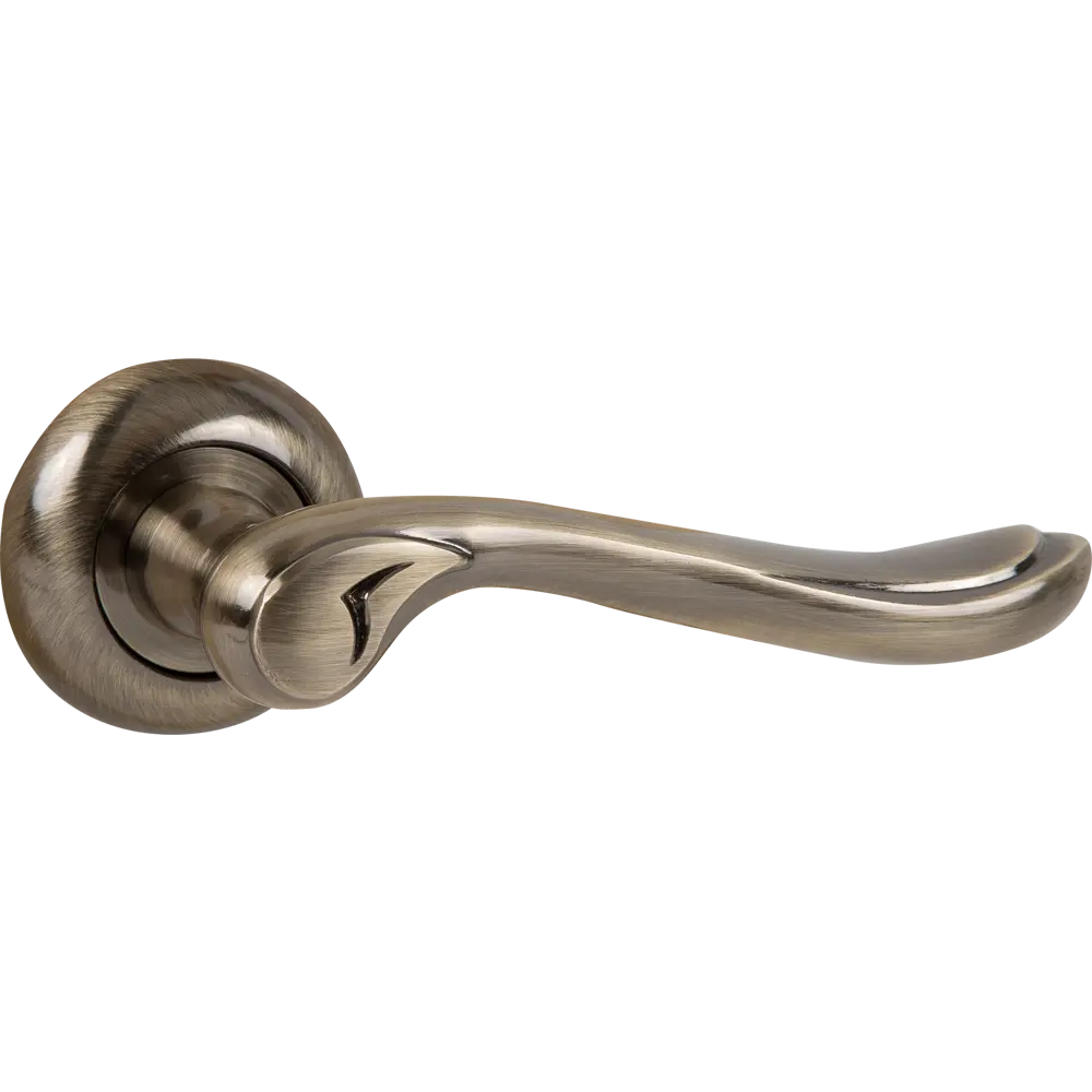 Комплект дверных ручек 17L 170 BK AB, с запиранием, цвет античная бронза ФАБРИКА ЗАМКОВ STLM-2189220