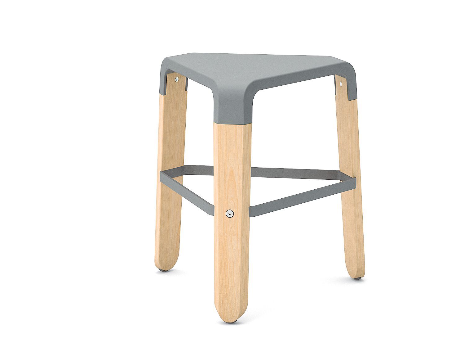 Деревянный низкий стул с подставкой для ног Infiniti PICAPAU LOW STOOL ARCH-00066594