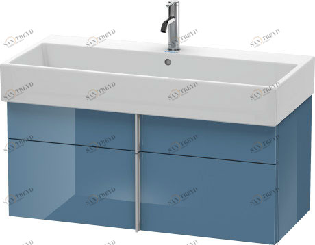 VA650804747 Vero Air Тумбочка подвесная Каменно-синий глянцевый лак Duravit