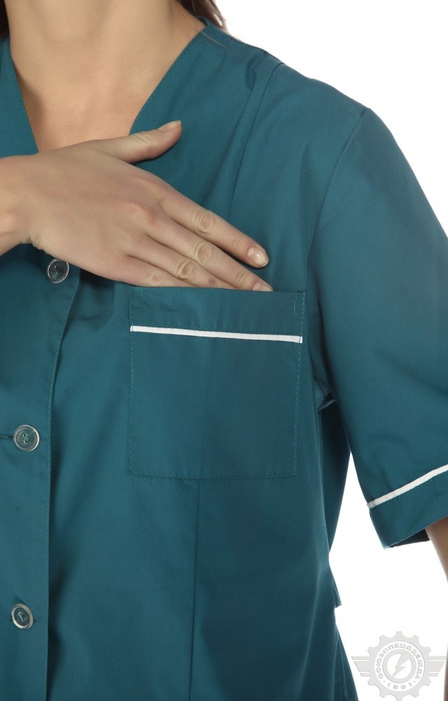 63252 Халат "Бриз" женский  Одежда для обслуживающего персонала  размер 60/170-176 Спецодежда  - Вид №4