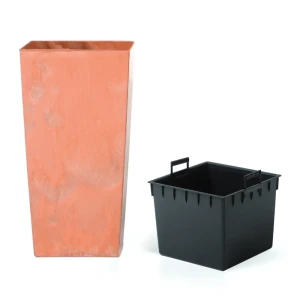 Кашпо для цветов Prosperplast Urbi Square 40x75x40 см v91.5 л пластик терракотовый 89089534 STLM-2136124
