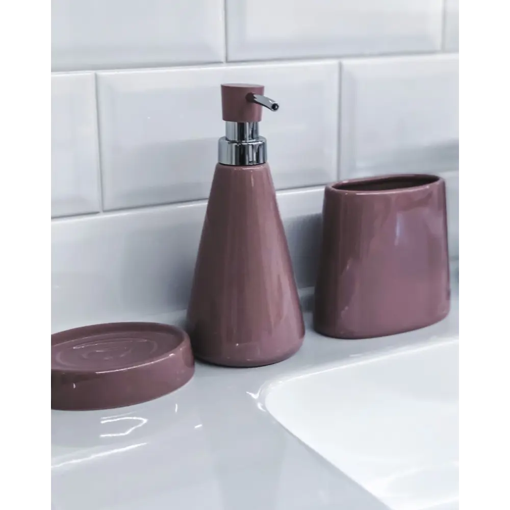 Мыльница настольная «Veta» керамика цвет сиреневый Santreyd STLM-2000978 - Вид №1
