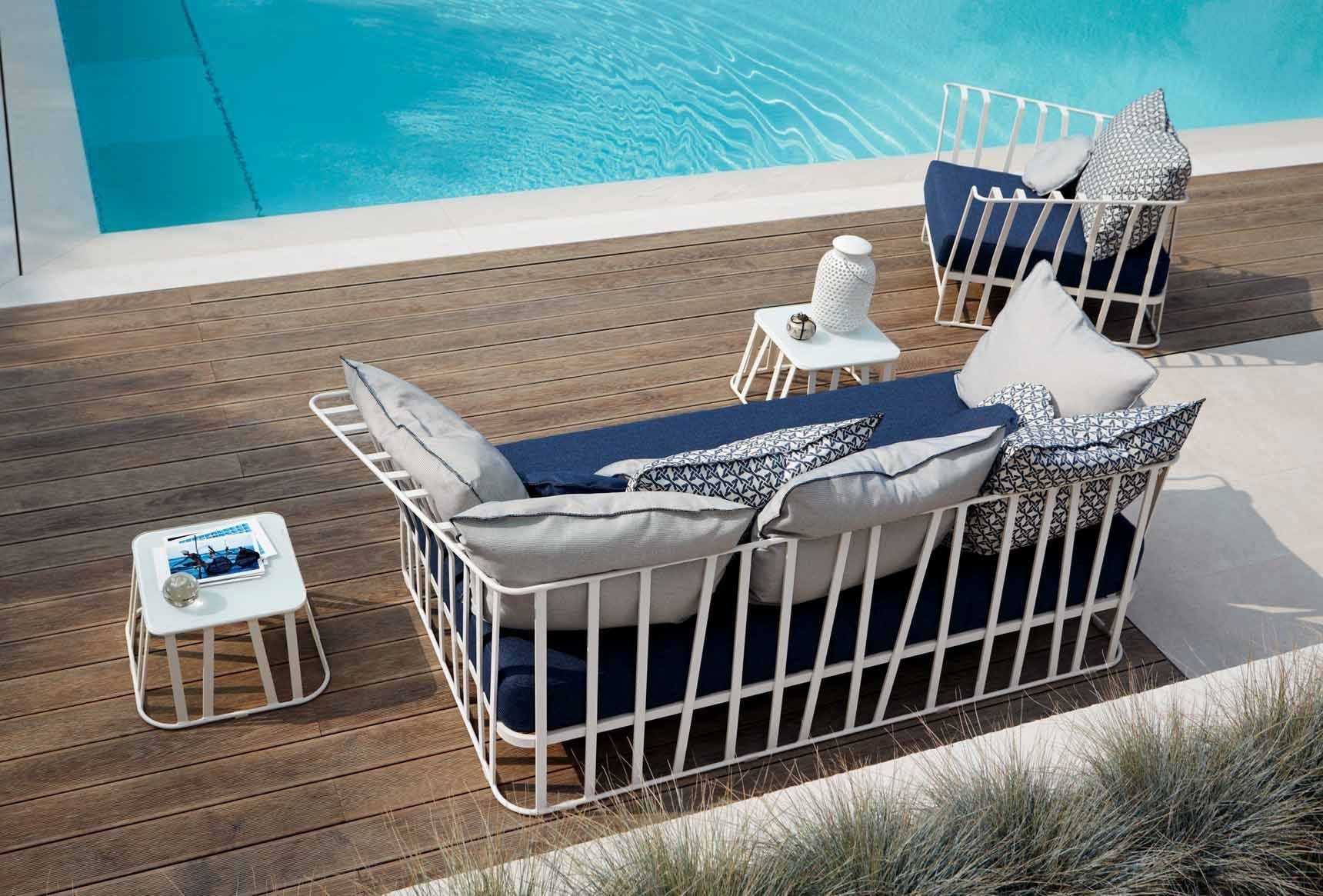 Алюминиевое садовое кресло с подлокотниками Roberti Hamptons Graphics ARCH-00033534 - Вид №3