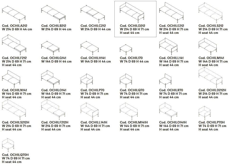 Tacchini 3-х местный тканевый диван Chill-out sun-id-1396545 - Вид №3
