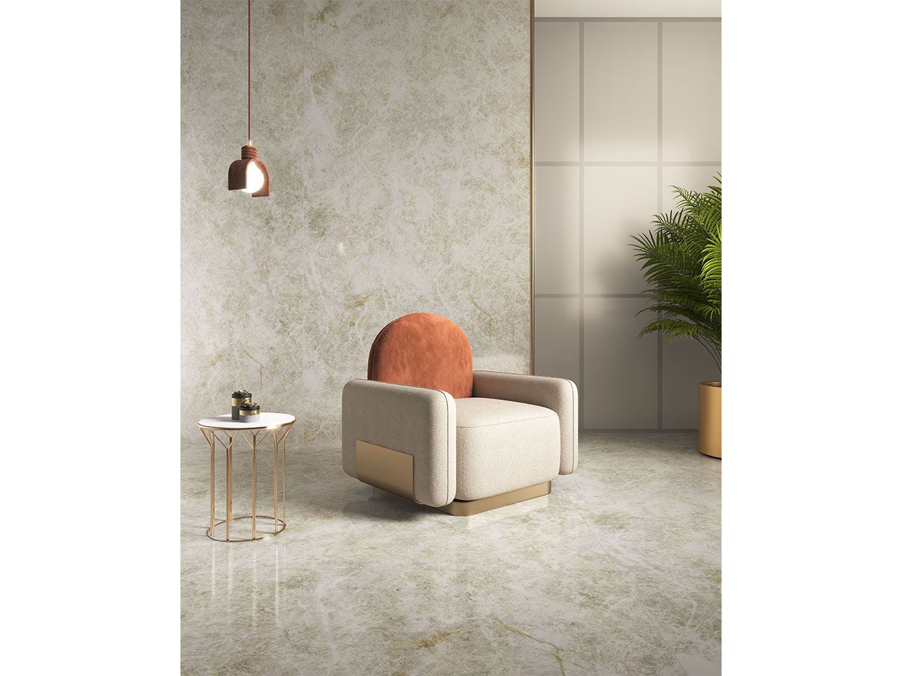 Пол / керамогранит с мраморным эффектом Kaleseramik плиты ARCH-00046022 - Вид №2