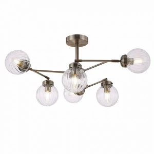 Люстра подвесная латунная Daisy 06BS FREYA MODERN 00-3956396 Золото