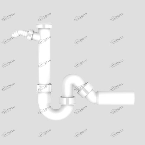 SANIT 425600517 SANIT Универсальная труба ловушка G1 1 / 2х50 со шлангом крана 