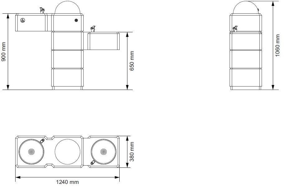 ENCHO ENCHEV - ETE Фонтан с бетонным полом для инвалидов  169  - Вид №9