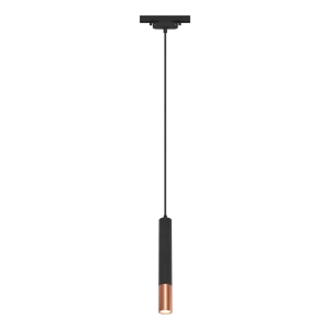 Трековый светильник спот подвесной светодиодный Ritter Artline 300x40мм до 1м 12Вт до 6.4м² 4000К металл чёрный/золото